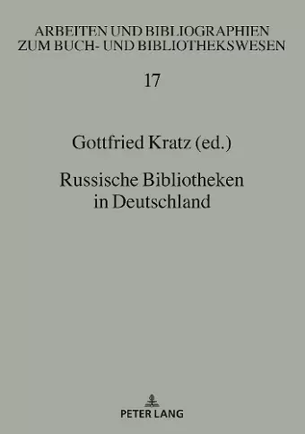 Russische Bibliotheken in Deutschland cover