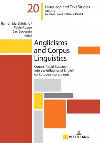 Anglicisms and Corpus Linguistics cover