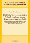 Die Bindung Der Gesonderten Verlustfeststellung an Den Einkommensteuerbescheid cover