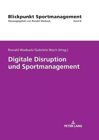 Digitale Disruption Und Sportmanagement cover