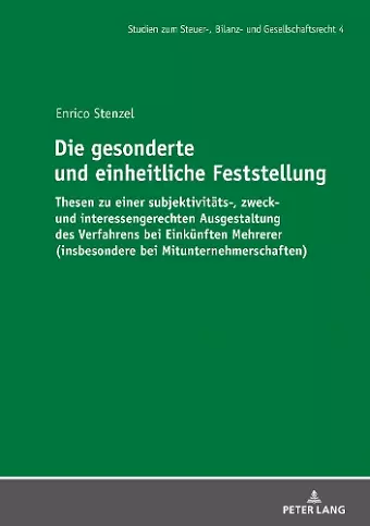 Die gesonderte und einheitliche Feststellung cover