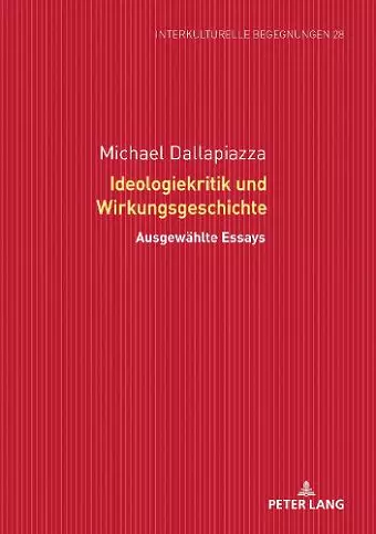 Ideologiekritik Und Wirkungsgeschichte cover