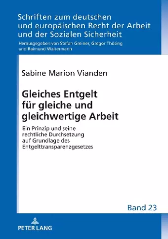 Gleiches Entgelt fuer gleiche und gleichwertige Arbeit cover