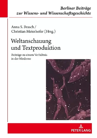 Weltanschauung Und Textproduktion cover