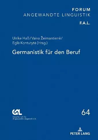 Germanistik fuer den Beruf cover