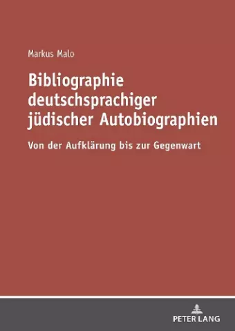 Bibliographie deutschsprachiger juedischer Autobiographien cover