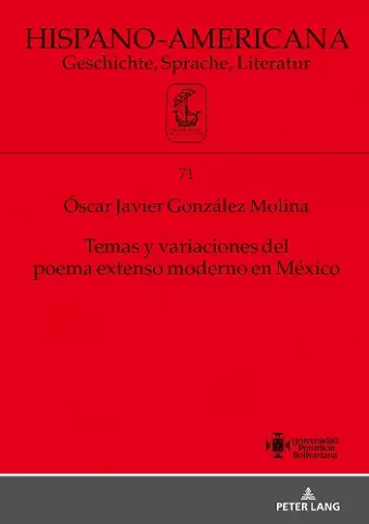 Temas Y Variaciones del Poema Extenso Moderno En México cover