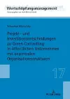 Projekt- und Investitionsentscheidungen zu Green Controlling in oeffentlichen Unternehmen mit dezentralen Organisationsstrukturen cover