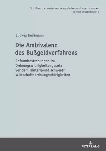 Die Ambivalenz Des Bußgeldverfahrens cover