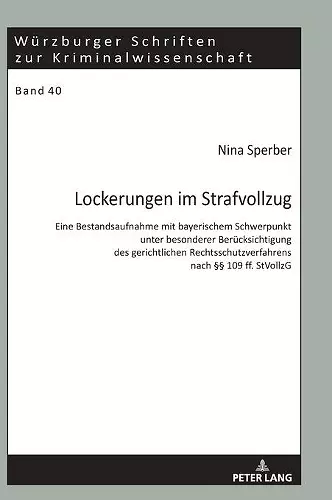 Lockerungen im Strafvollzug cover