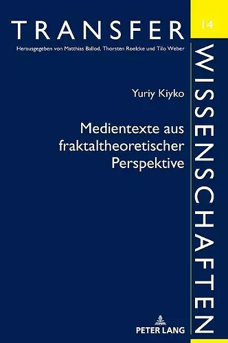 Medientexte Aus Fraktaltheoretischer Perspektive cover