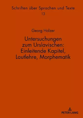 Untersuchungen zum Urslavischen cover