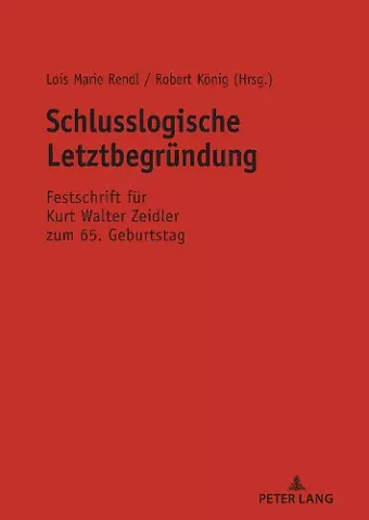 Schlusslogische Letztbegruendung cover