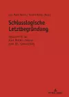 Schlusslogische Letztbegruendung cover