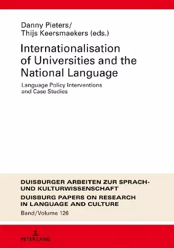 Internationalization of Universities and the National Language cover