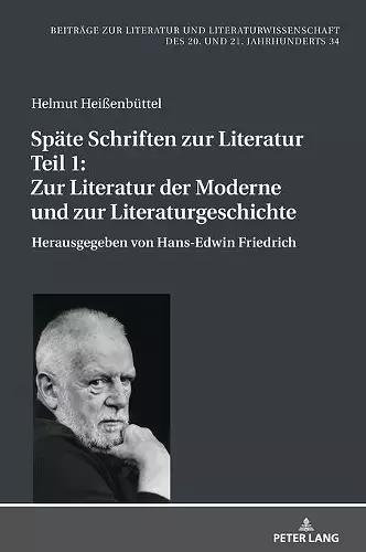 Spaete Schriften zur Literatur. Teil 1 cover