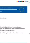 Zur Aufhebbarkeit Von Entscheidungen Ueber Die Beendigung Eines Schiedsverfahrens ALS Folge Eines Vergleiches cover