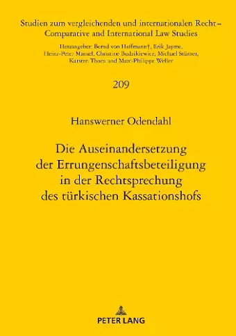 Die Auseinandersetzung Der Errungenschaftsbeteiligung in Der Rechtsprechung Des Tuerkischen Kassationshofs cover