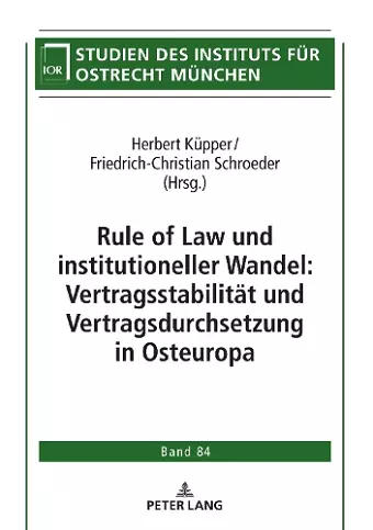 Rule of Law und institutioneller Wandel cover