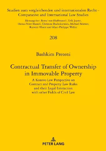 Contractual Transfer of Ownership in Immovable Property cover