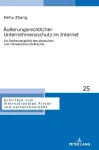 Aeu�erungsrechtlicher Unternehmensschutz im Internet cover