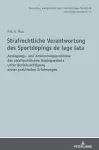Strafrechtliche Verantwortung des Sportdopings de lege lata cover