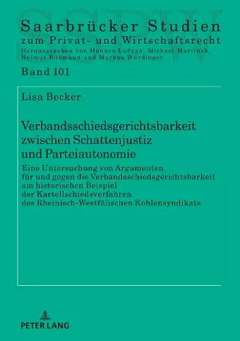 Verbandsschiedsgerichtsbarkeit zwischen Schattenjustiz und Parteiautonomie cover