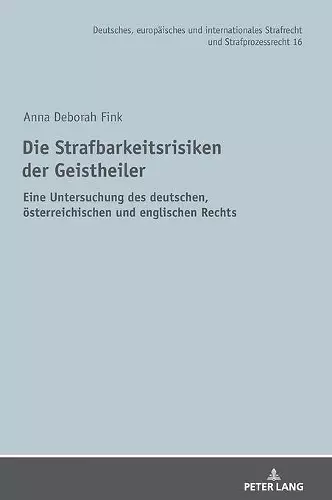 Die Strafbarkeitsrisiken der Geistheiler cover