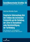 Empirische Untersuchung ueber den Einfluss des technischen Fortschritts auf die Verteilung der Loehne in Deutschland unter Beruecksichtigung der Tarifbindung cover