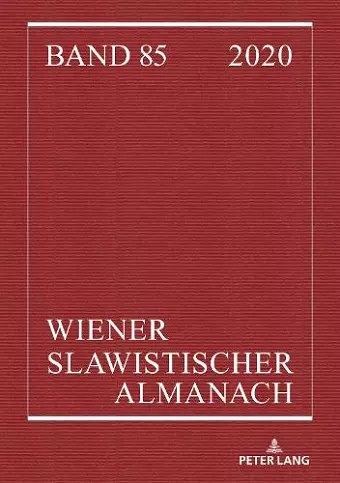 Wiener Slawistischer Almanach Band 85/2020 cover