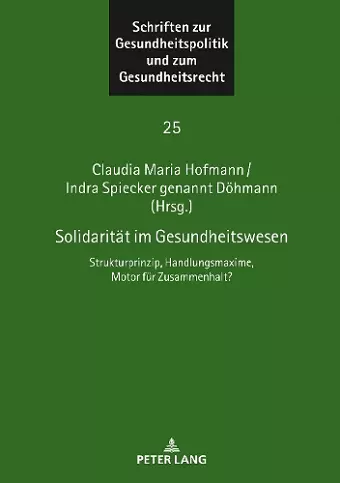 Solidaritaet im Gesundheitswesen cover