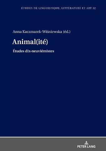 Animal(ité) cover