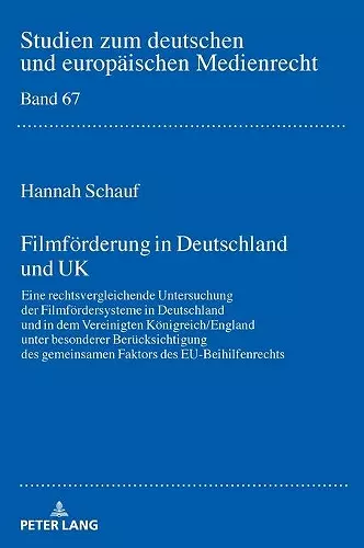 Filmfoerderung in Deutschland und UK cover