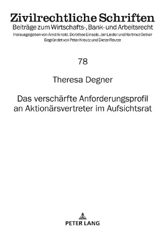 Das Verschaerfte Anforderungsprofil an Aktionaersvertreter Im Aufsichtsrat cover