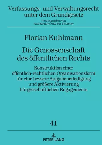 Die Genossenschaft des oeffentlichen Rechts cover