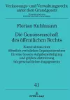 Die Genossenschaft des oeffentlichen Rechts cover