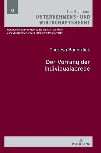 Der Vorrang der Individualabrede cover