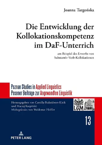 Die Entwicklung der Kollokationskompetenz im DaF-Unterricht cover