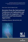Keynotes from the International Conference on Explanation and Prediction in Linguistics (CEP): Formalist and Functionalist Approaches cover