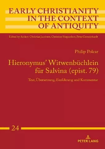 Hieronymus' Witwenbuechlein fuer Salvina (epist. 79) cover