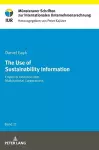 The Use of Sustainability Information cover