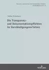 Die Transparenz- und Dokumentationspflichten im Verstaendigungsverfahren cover