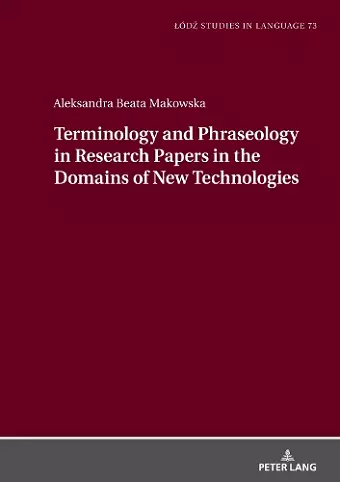 Terminology and Phraseology in Research Papers in the Domains of New Technologies cover