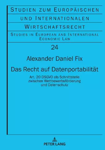 Das Recht auf Datenportabilitaet cover