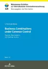 Business Combinations under Common Control cover