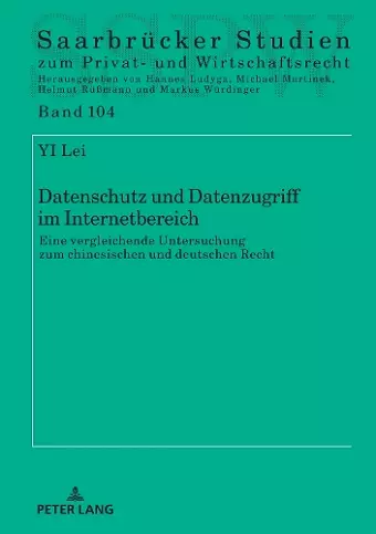 Datenschutz und Datenzugriff im Internetbereich cover