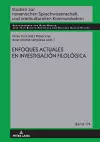 Enfoques actuales en la investigación filológica cover