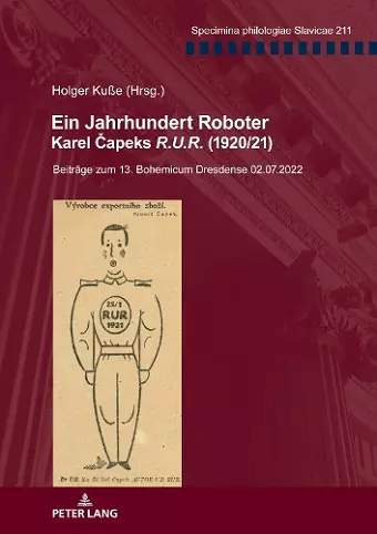 Ein Jahrhundert Roboter. Karel Čapeks R.U.R. (1920/21) cover
