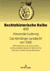 Das Kehdinger Landrecht von 1662 cover