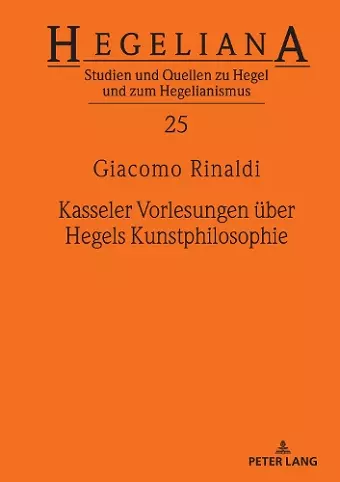 Kasseler Vorlesungen Ueber Hegels Kunstphilosophie cover